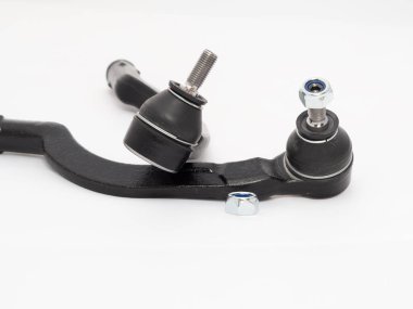 Beyaz bir arka planda izole edilmiş araba pisti direksiyonu. hd resmi