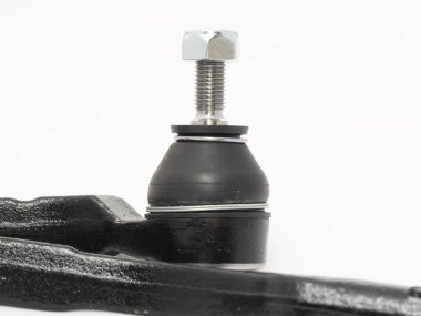 Beyaz bir arka planda izole edilmiş araba pisti direksiyonu. hd resmi