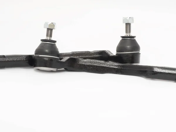 Beyaz bir arka planda izole edilmiş araba pisti direksiyonu. hd resmi