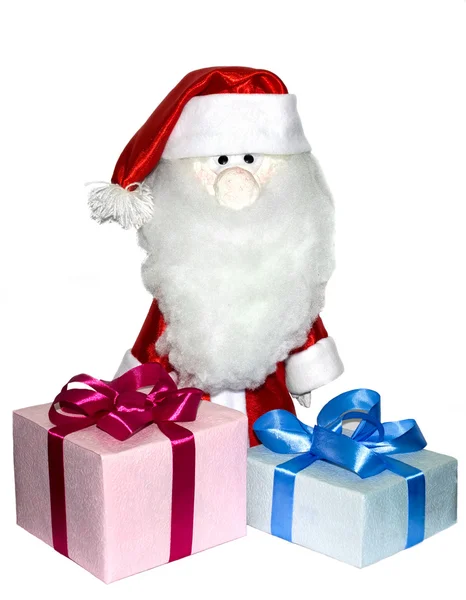 Santa Claus con regalos — Foto de Stock