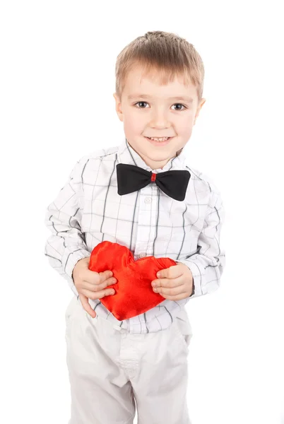 Niño con corazón — Foto de Stock