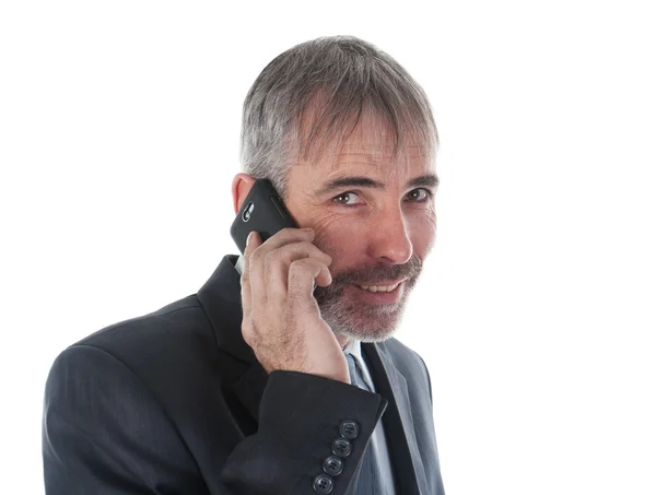 Homme avec téléphone — Photo