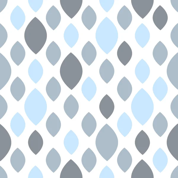 Modèle Sans Couture Géométrique Gris Bleu Sur Fond Blanc — Image vectorielle