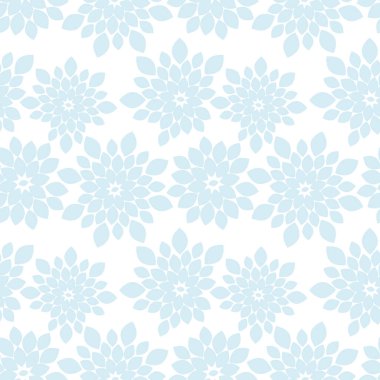 Açık Mavi Çiçek Tekrarlama Arkaplanı