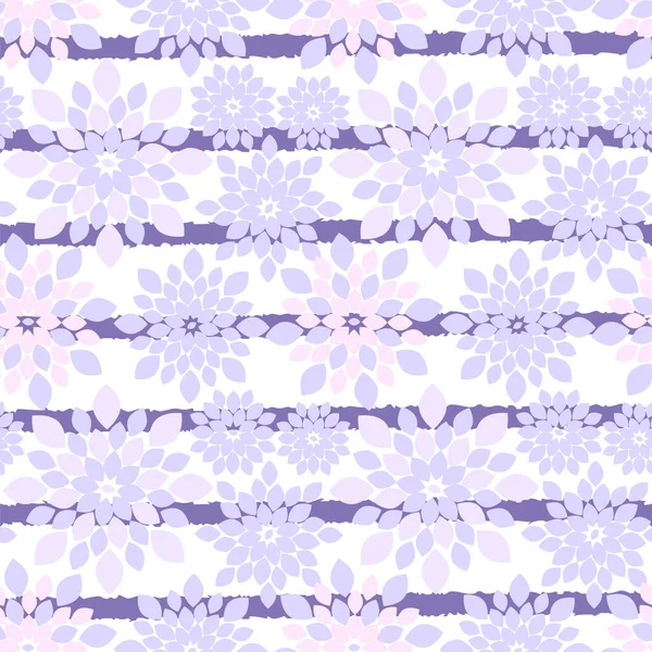 Floral Rayé Motif Répétition Moderne Fond — Image vectorielle