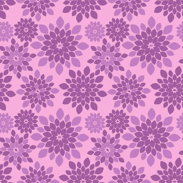 Fondo Patrón Repetición Floral Abstracto Púrpura — Vector de stock
