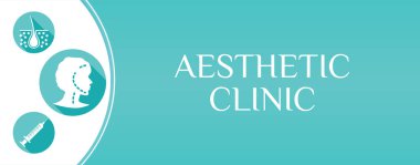 Teal Estetik Klinik Arkaplan Resimleri Cildi, Kadın Yüzü, Plastik Cerrahi Simgeleri