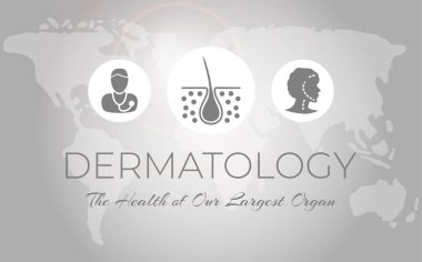 Gri Dermatoloji Güzellik ve Sağlık Resimleri Arkaplan Afişi