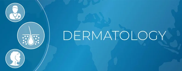 Dermatology Beauty Healthcare Background Banner — Stock Vector