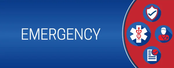 Emergency Illustration Background Design — Stock Vector
