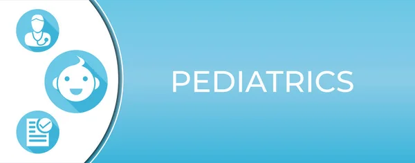 Blue Yellow Pediatrics Background Illustration — Stock Vector