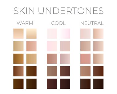 Gradient Skin Color Swatches clipart
