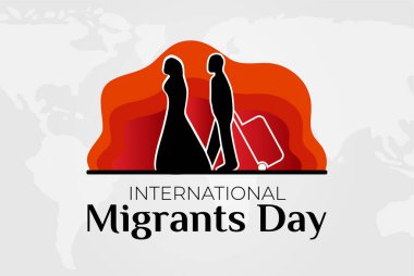 International Migrants Day Background Illustration clipart