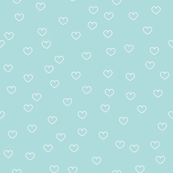 Heart Pattern Design Met Eenvoudige Outline Hearts Achtergrond — Stockvector