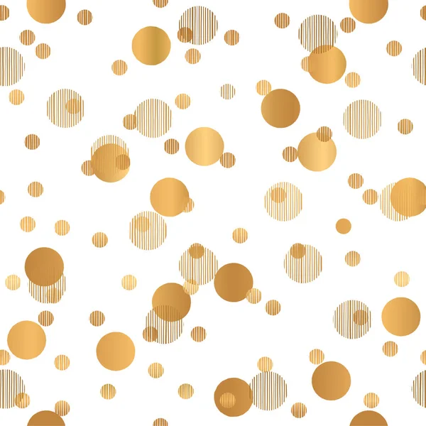 Gold Luxury Pattern Design Golden Circles Background — Stock Vector
