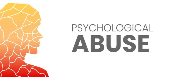 Psychological Abuse Background Illustration — 图库矢量图片