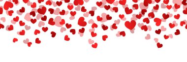 Kızıl Romantik Kalp Tekrarlanan Sancak Arkaplanı