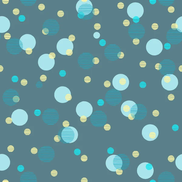 Διασκέδαση Μπλε Και Κίτρινο Σχέδιο Μοτίβο Κουκκίδες — Διανυσματικό Αρχείο