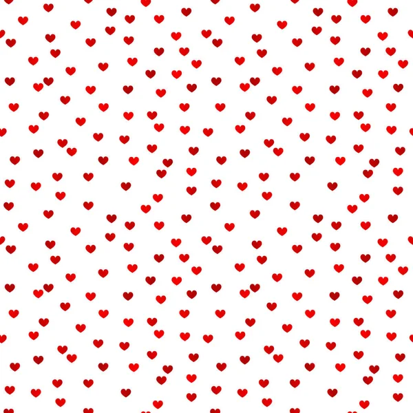 Red Heart Pattern Design Witte Achtergrond — Stockvector