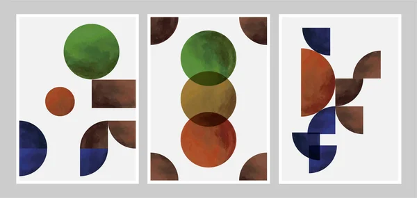Arte Moderno Abstracto Geométrico Colorido Para Imprimir — Vector de stock
