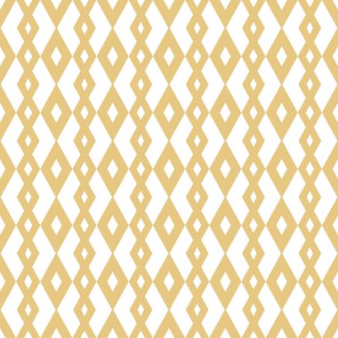 Beyaz Arkaplanda Bej Geometrik Orta Çağ Modern Kusursuz Desen Tasarımı