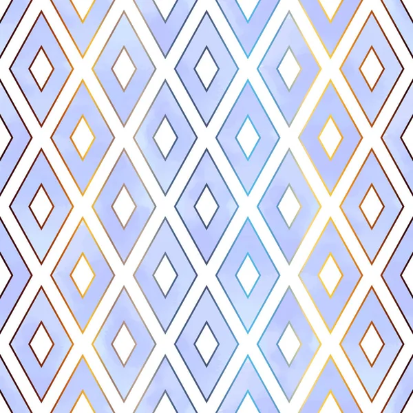 パープルマルチカラー菱形幾何学的なシームレスなパターン — ストックベクタ