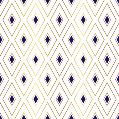 Altın Rhombus Deseni Şık Syle ve Beyaz Arkaplan Tasarımı