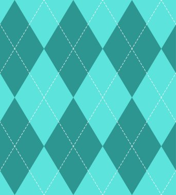 Geleneksel Teal Green Rhombus Kusursuz Desen Tasarımı