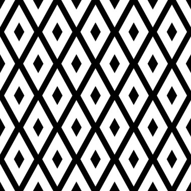 Basit Klasik Geometrik Rhombus Deseni Tasarımı