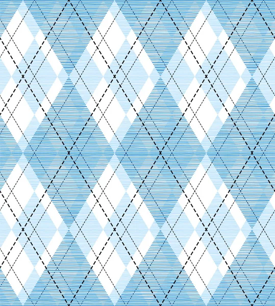 Rhombus Azul Moderno Diseño Patrón Sin Costuras — Vector de stock