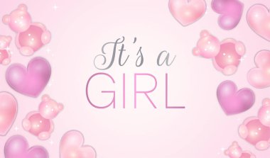 Bebeklerin Bebek Duşu Afişi Bears ve Hearts 'ın arkaplan resmi.