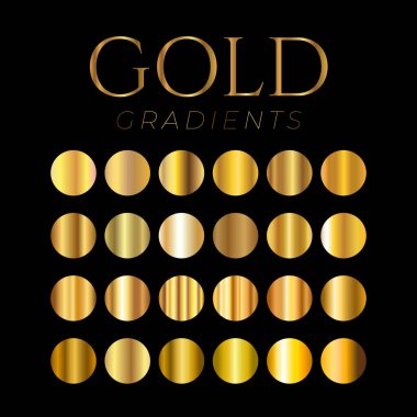 Altın Gradyan Renk Gözlüğü Örtüleri Paleti 