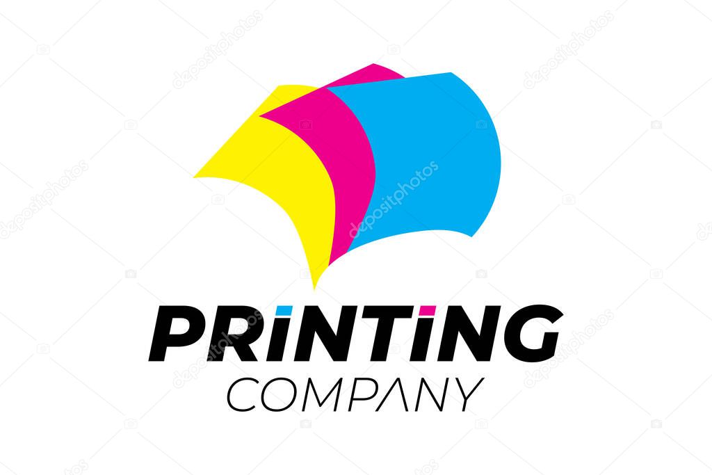 Paper Printing Company Logo Design