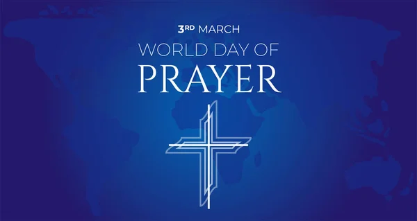 World Day of Prayer Background Illustration Banner