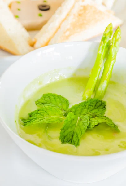 Zuppa di asparagi — Foto Stock