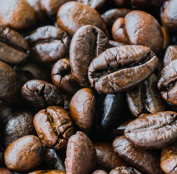 Kaffeebohnen aus nächster Nähe — Stockfoto