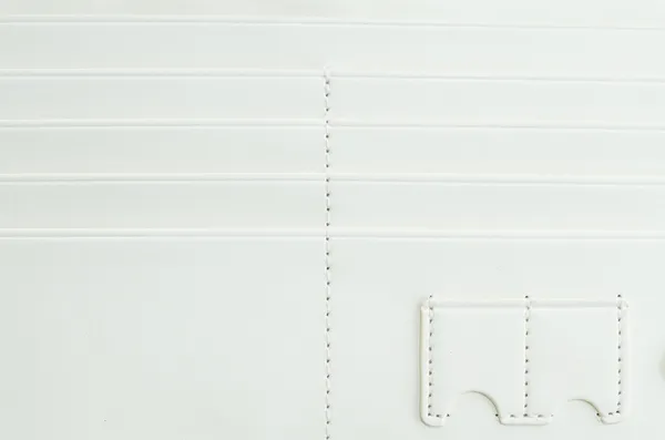 ホワイト レザー折財布ウォレット — ストック写真