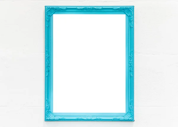 Marco vacío azul — Foto de Stock