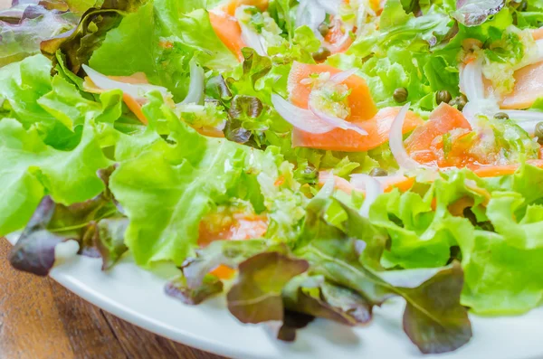 Insalata di salmone — Foto Stock