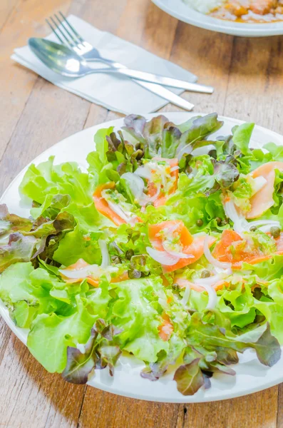 Zalm salade — Stockfoto