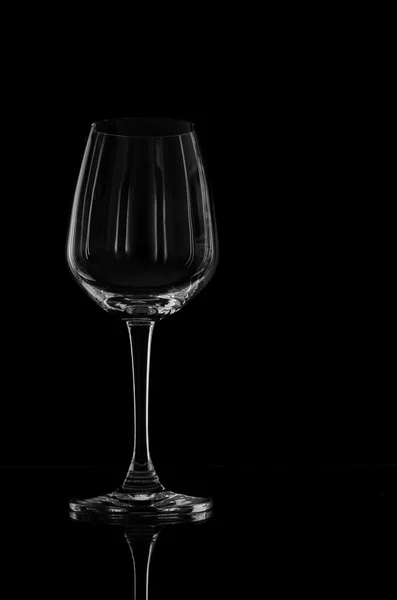 Wijnglas in blackdrop — Stockfoto