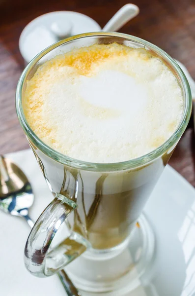 Horký latte — Stock fotografie