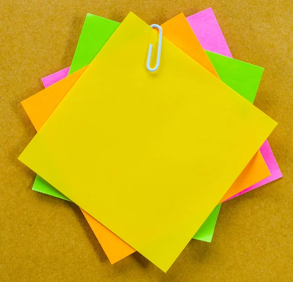 Color paper note — Stock Photo, Image