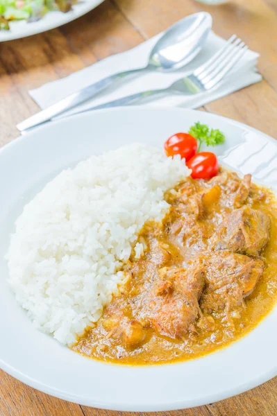 Arroz de caril — Fotografia de Stock