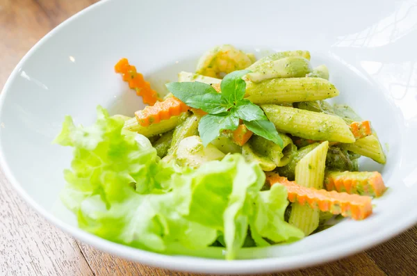 Spaghetti Pesto Sauce — Stockfoto