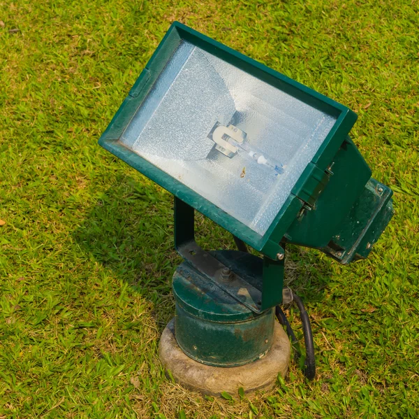 Lamp on the green grass — Stock Photo, Image