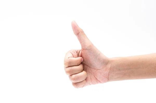 Hand action - thumbs up — Stock Photo, Image