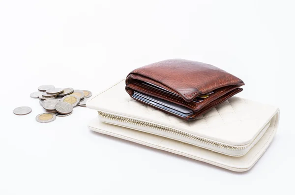 Wallet on white background — Stock Photo, Image