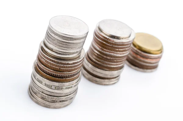 Coin on white background — Stock Photo, Image