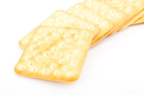 Cracker fehér háttér — Stock Fotó